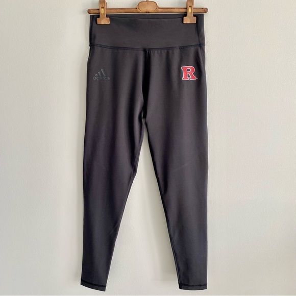 Adidas Rutgers Black Leggings Size Large NWT - Picture 1 of 6